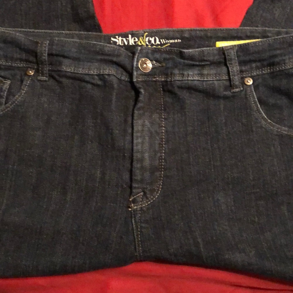 Style and Co tummy control jeans 16w